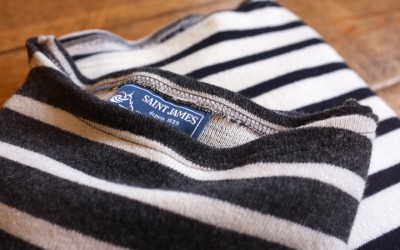 SAINT JAMES　　　圧縮 Wool Border Sweater＆W-Face Sweater
