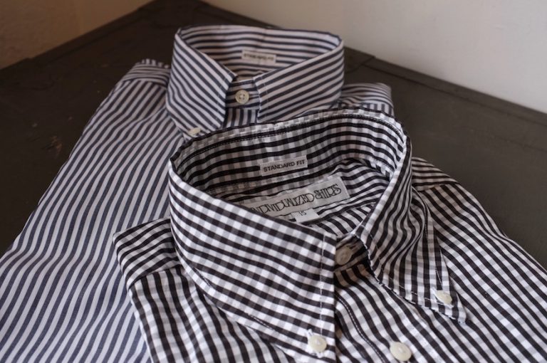 INDIVIDUALIZED SHIRTS　　　Bengal Stripe & Gingham Check Standard Fit Button Down