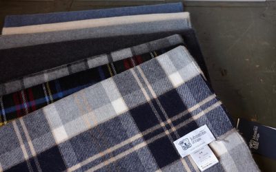 Johnstons of Elgin　　　Merino Wool Scarf & Merino×Cashmere Reversible Stall