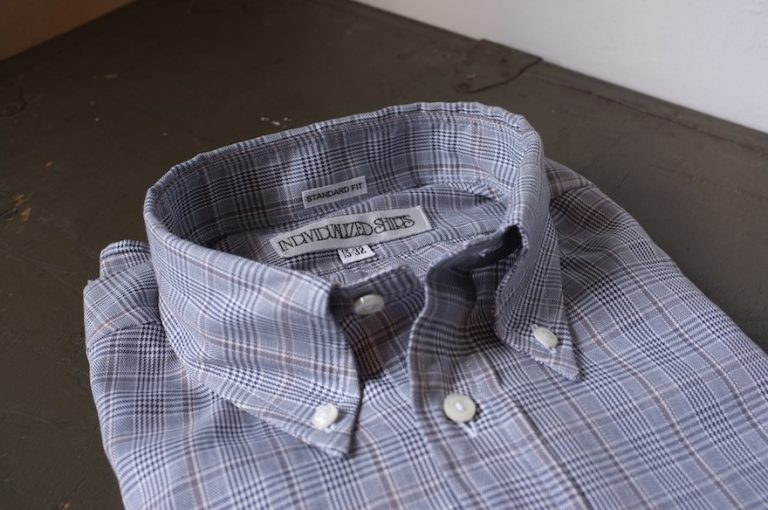 INDIVIDUALIZED SHIRTS　　　Grey Check Standard Fit Button Down