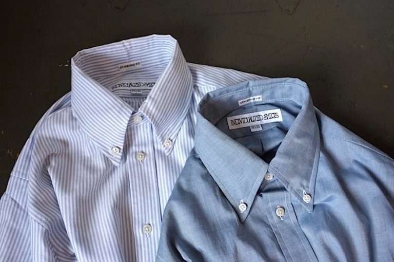 INDIVIDUALIZED SHIRTS　　　Candy Stripe ＆ Chambray Standard Fit Button Down