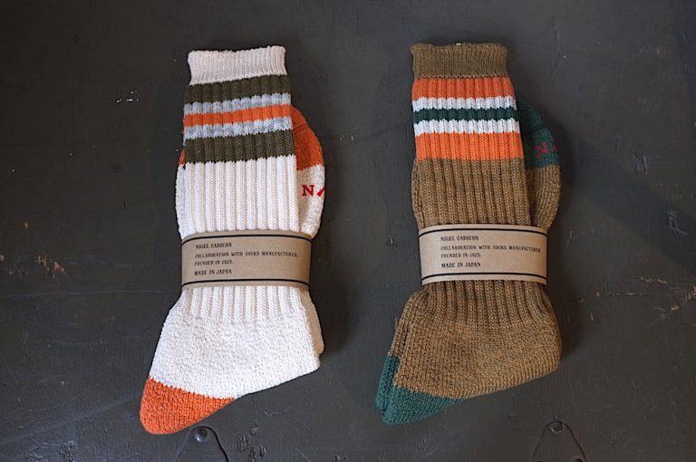 Nigel Cabourn　　　PILE BORDER SOCKS ＆ PILE SOCKS