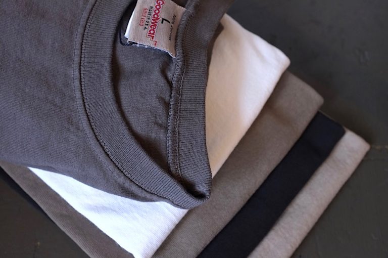 Goodwear　　　CREW-NECK S/S T-SHIRTS WITH CUFF AND HEM RIB