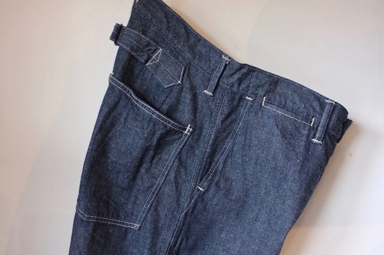 A VONTADE　　　Buckle back PW Denim Trousers