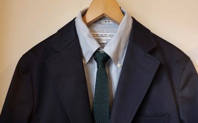 D.C.WHITE　　　West Point Navy Blazer ＆ Arrow Knit Tie