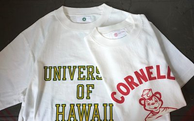 FELCO　　　Short Sleeve Hi-Crew Tee – Cornell Bear ＆ University of Hawaii