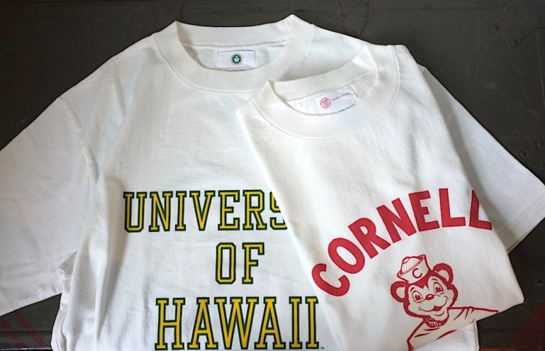 FELCO　　　Short Sleeve Hi-Crew Tee – Cornell Bear ＆ University of Hawaii