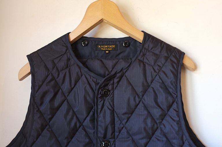 A VONTADE　　　Quilted Liner Vest -Detachable Collar-