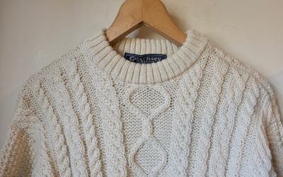 Guernsey Woollens　　　Crew Aran Sweater